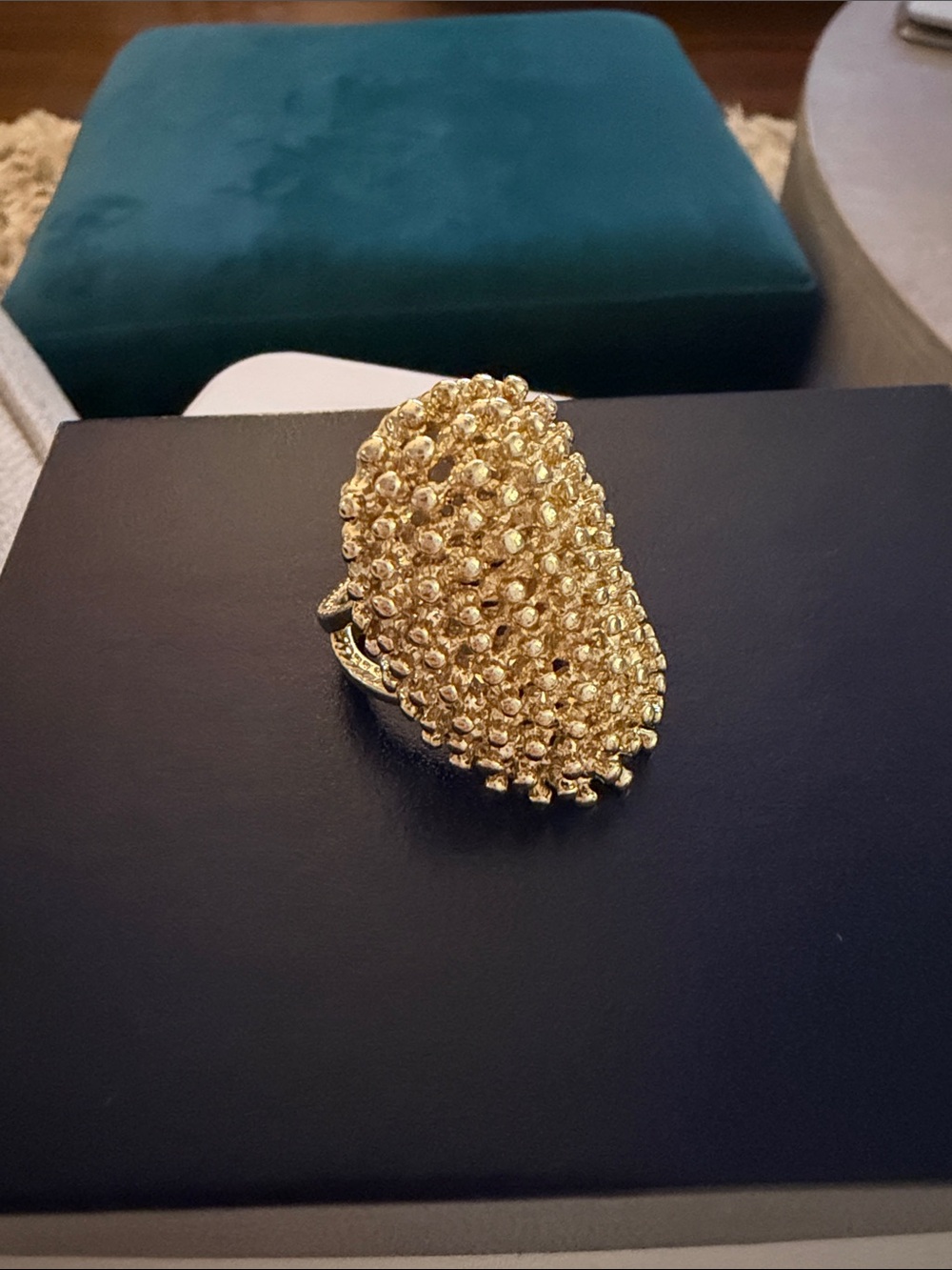 Gold Cluster Statement Ring - Womens Jewelry - size 8